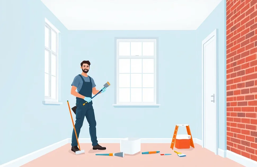 Intérieur rénové après travaux de peinture à La Celle-Saint-Cloud